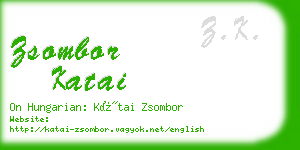 zsombor katai business card